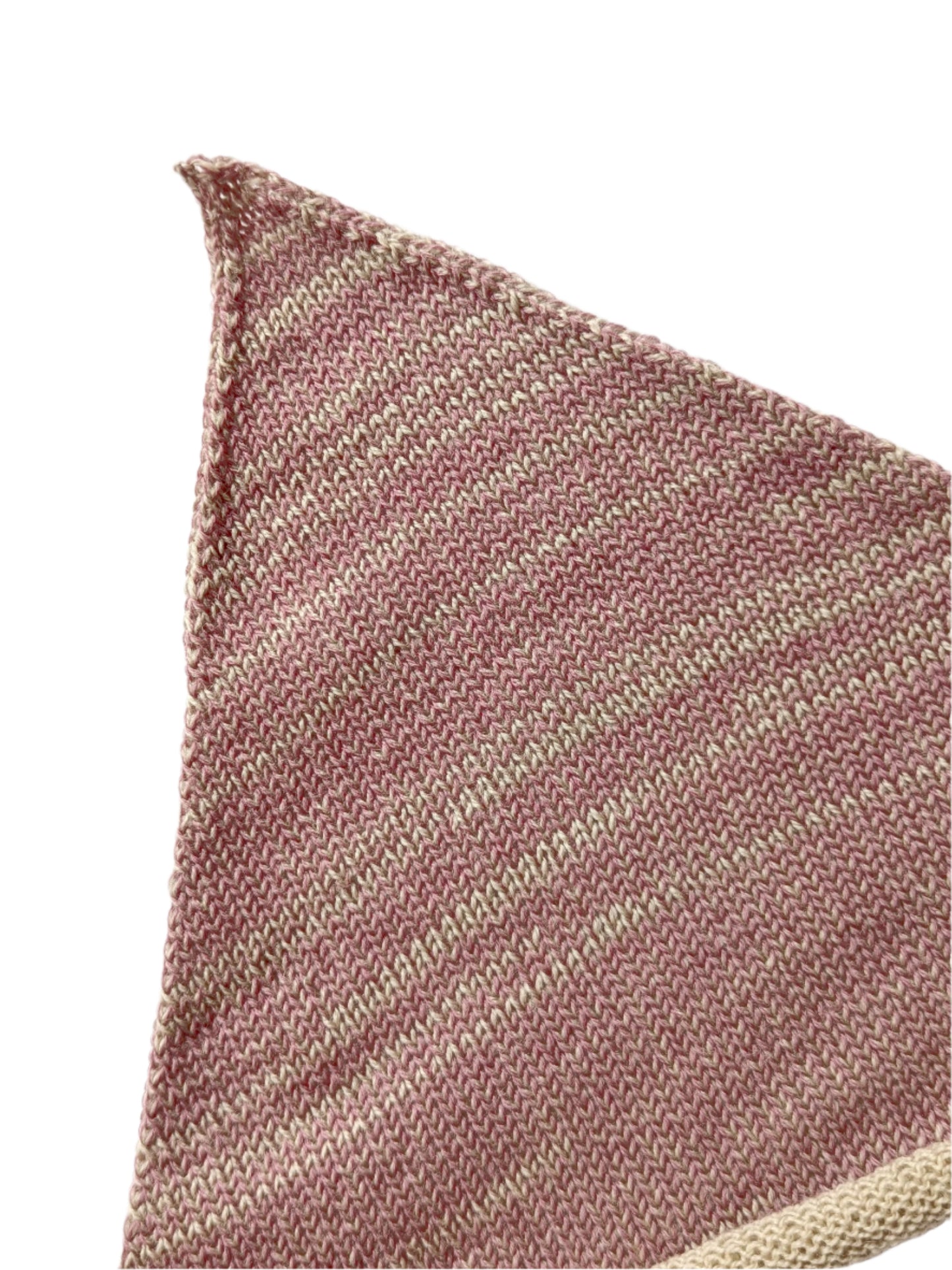 Knit Kerchief in Mauve Marle