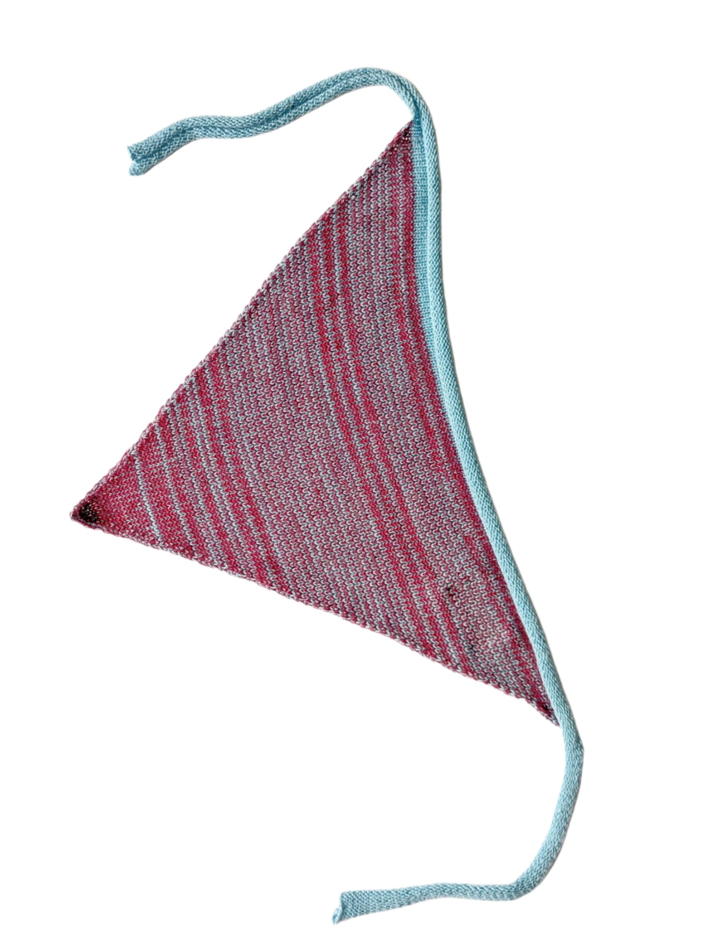 Knit Kerchief in Pink Marle