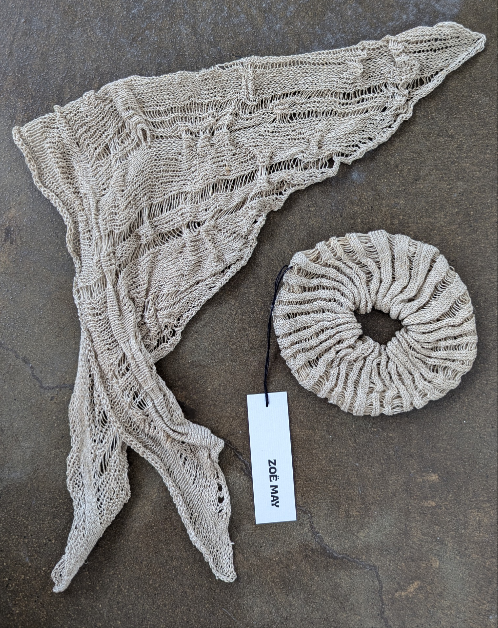 Roan (Undyed) Linen Scrunchie - heyzoemay