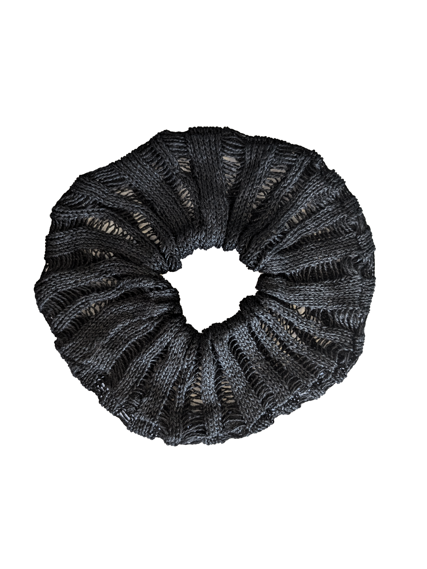 Black Linen Scrunchie - heyzoemay