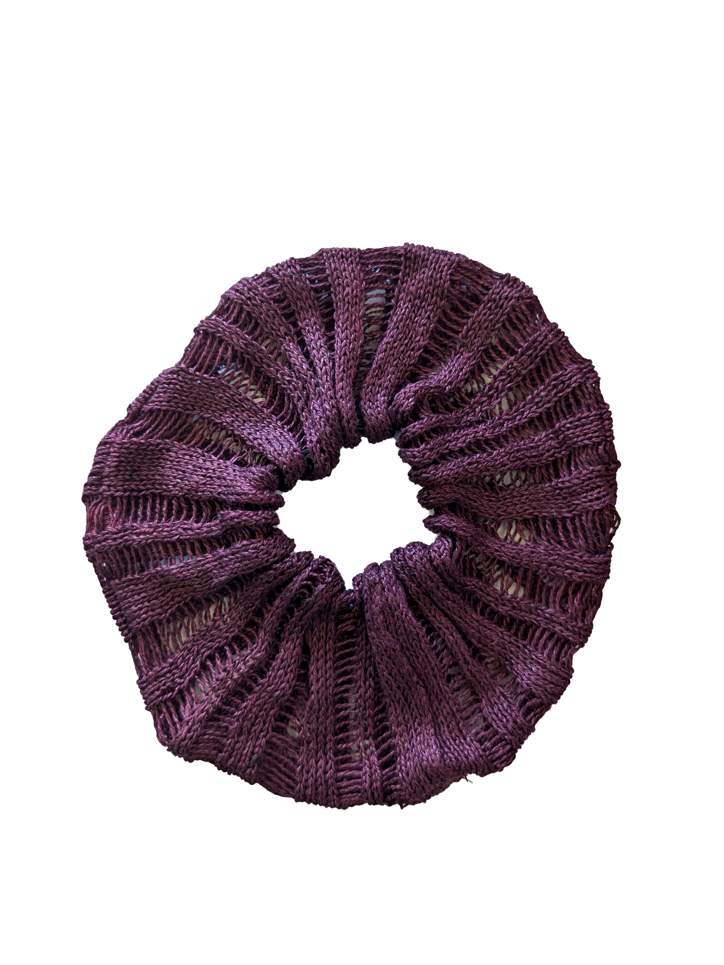 Aubergine Linen Scrunchie - heyzoemay