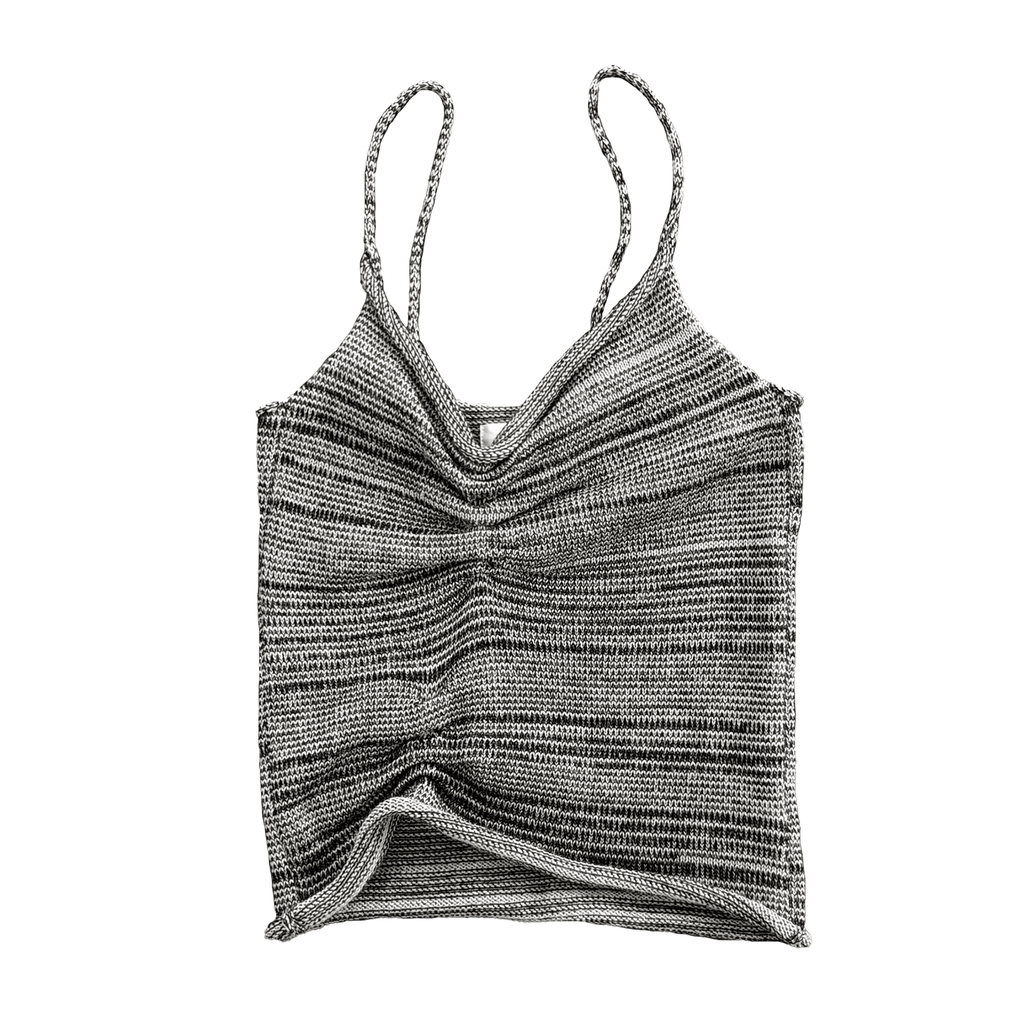 Scrunch Knit Cami Top in Smoke - heyzoemay