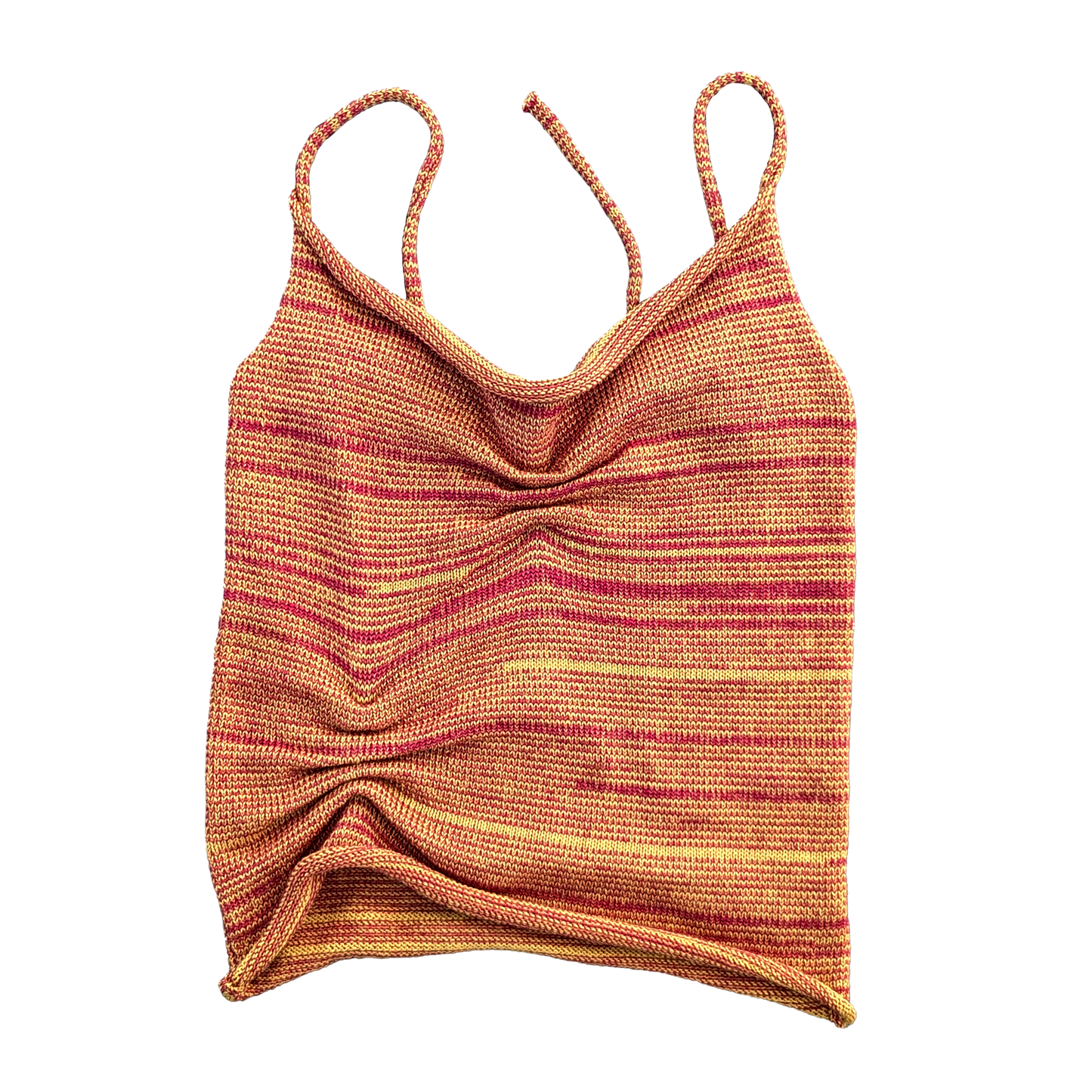 Scrunch Knit Cami Top in Citrus - heyzoemay