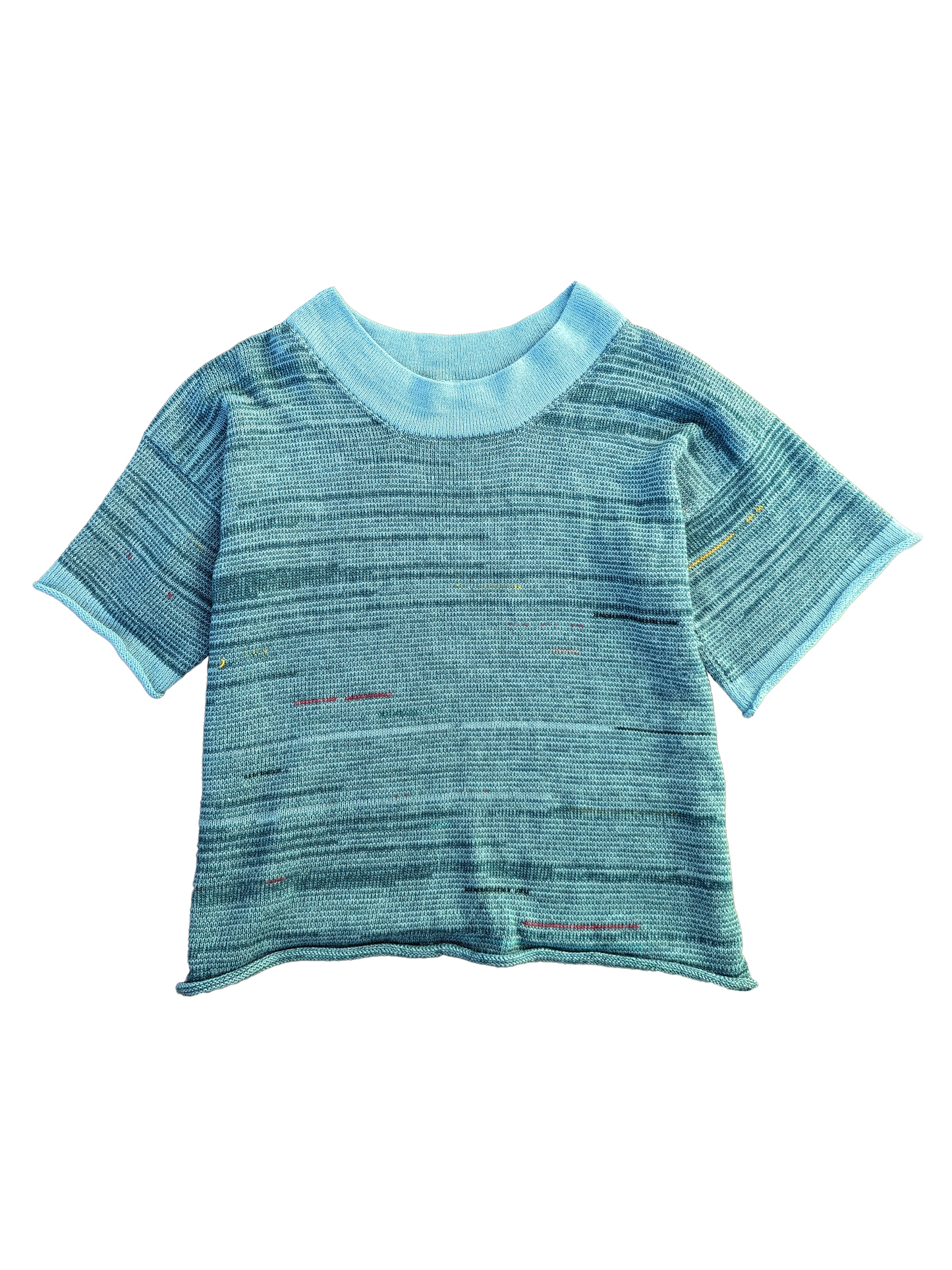 Baggy Knit Tee in Blue Marle - heyzoemay