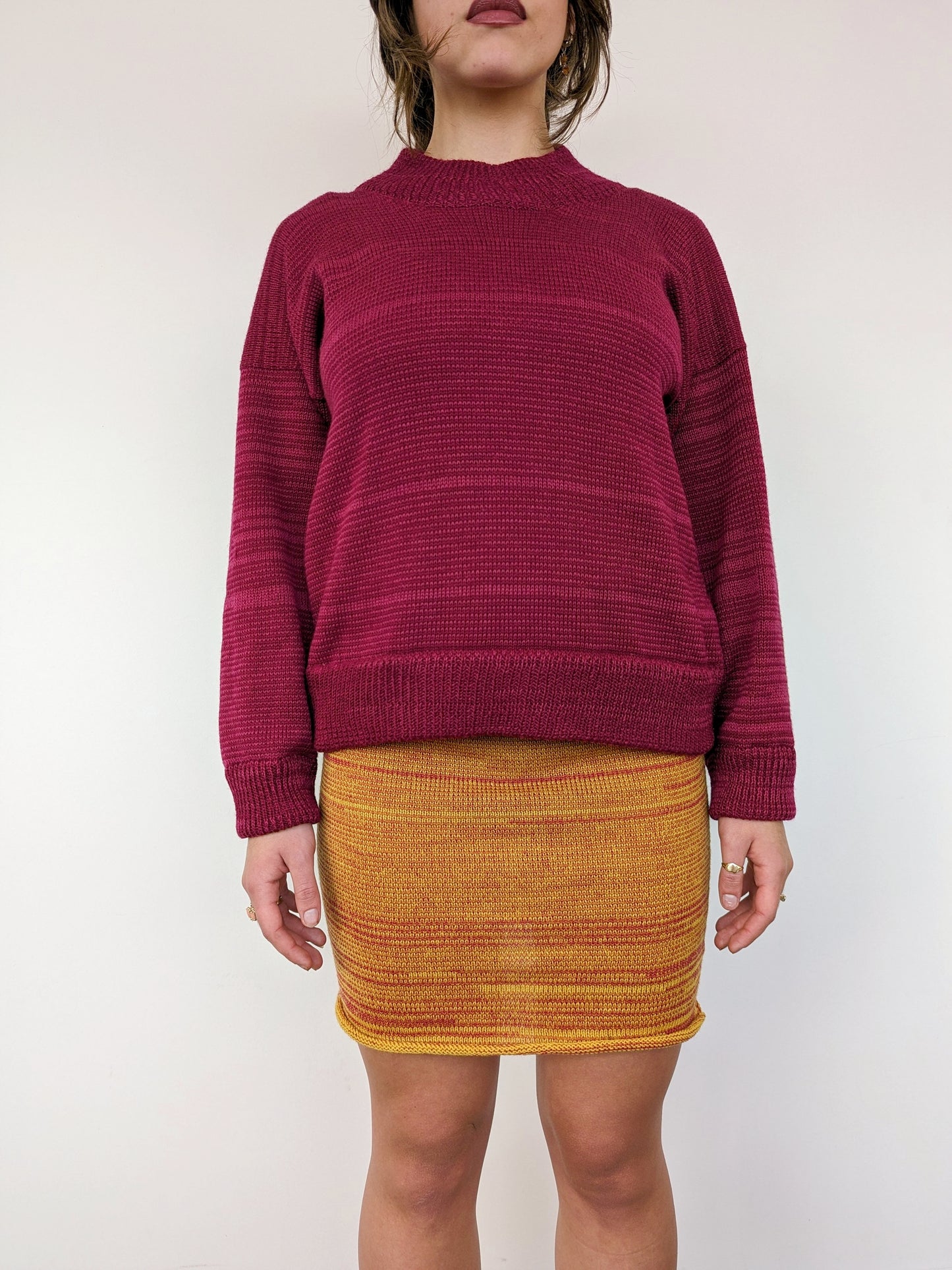 Knit Mini Skirt in Citrus - heyzoemay