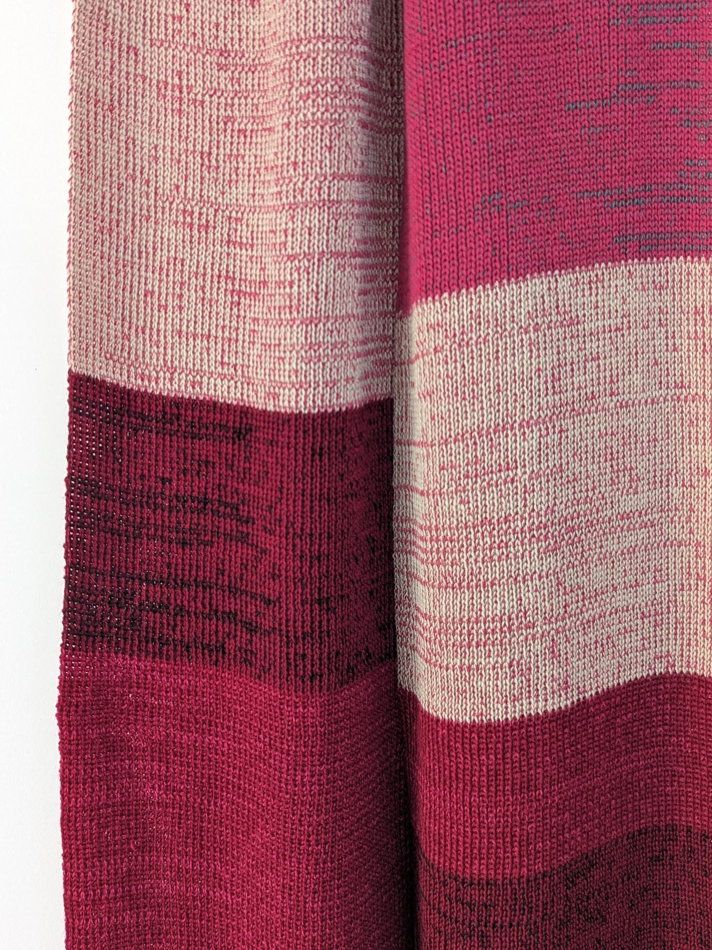SAMPLE Ribbed Knit Scarf in Ruby