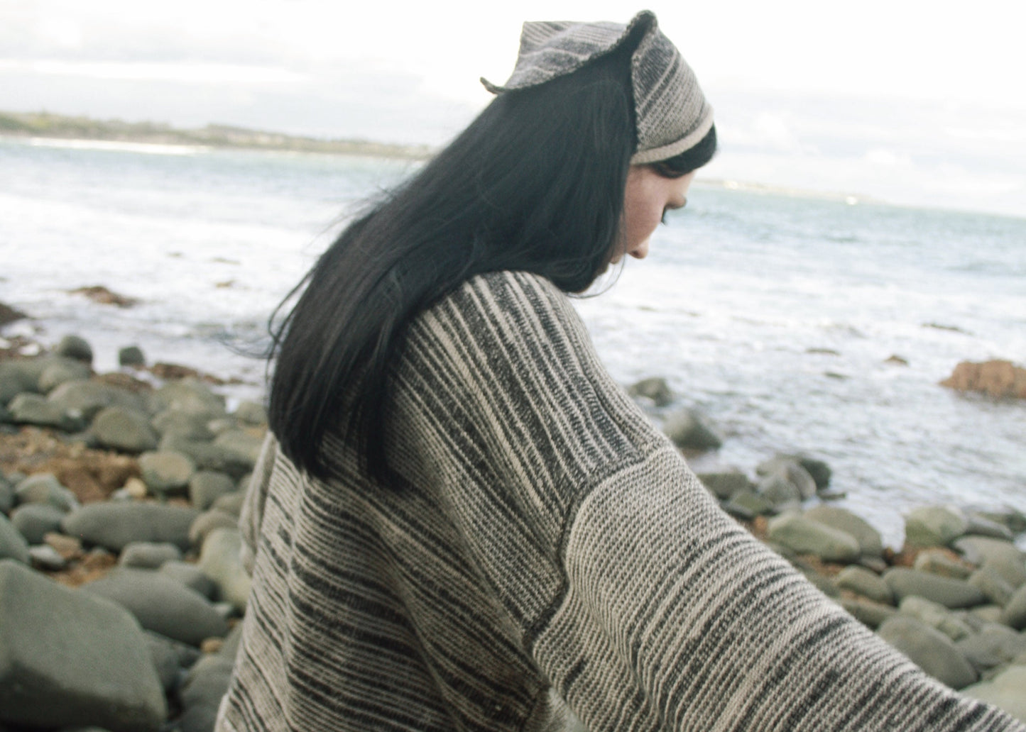 Knit Kerchief in Grey Marle - heyzoemay