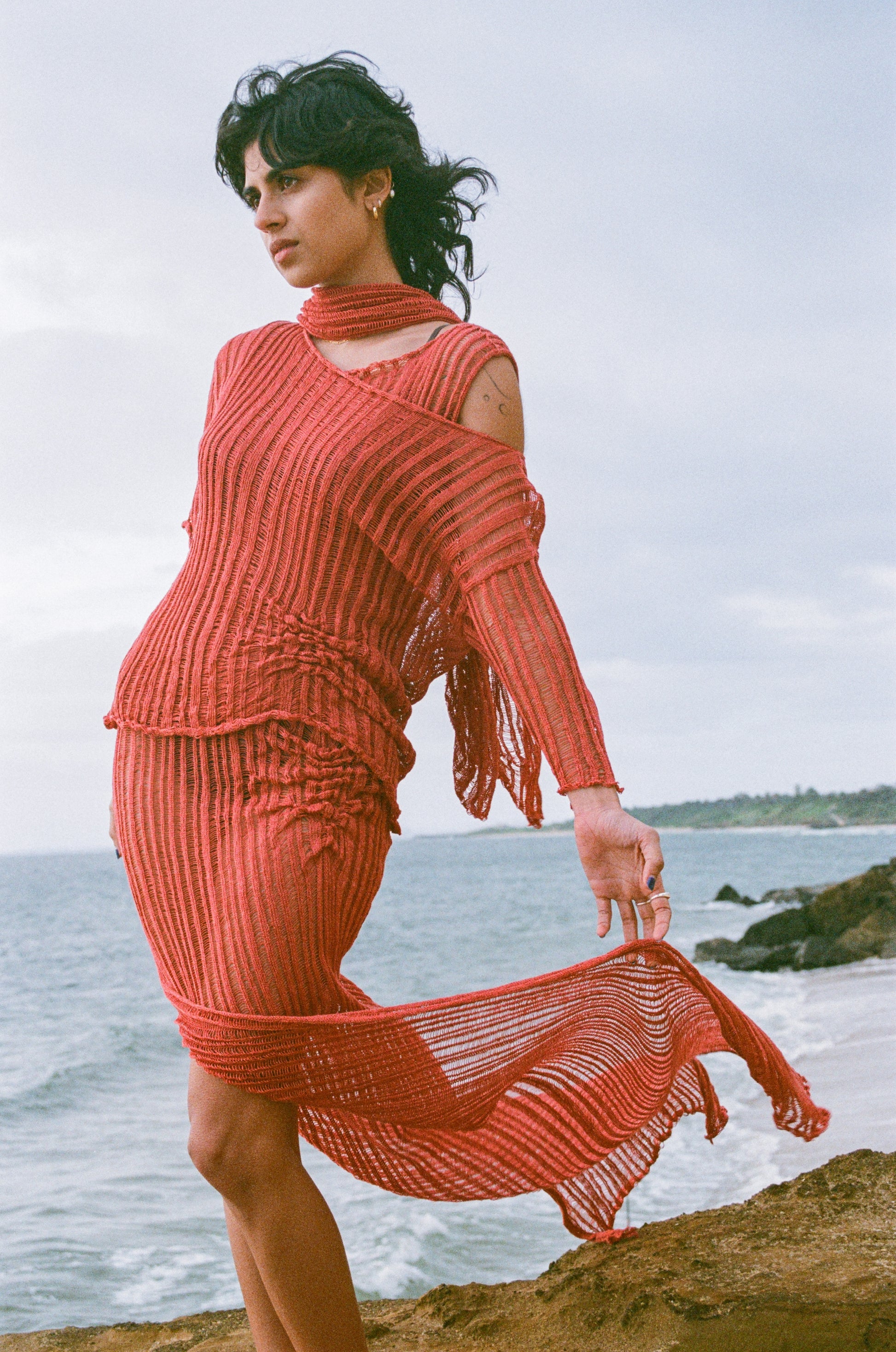 Coral Linen Tee - heyzoemay