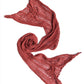 Coral Linen Scarf