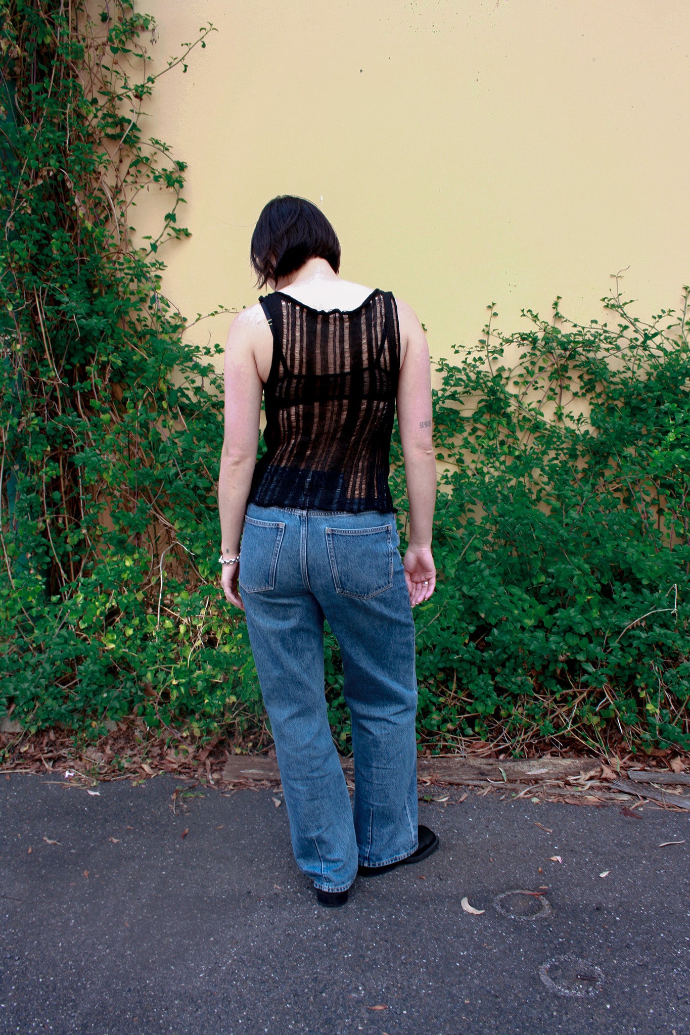 Ladder Tank in Black Linen - heyzoemay