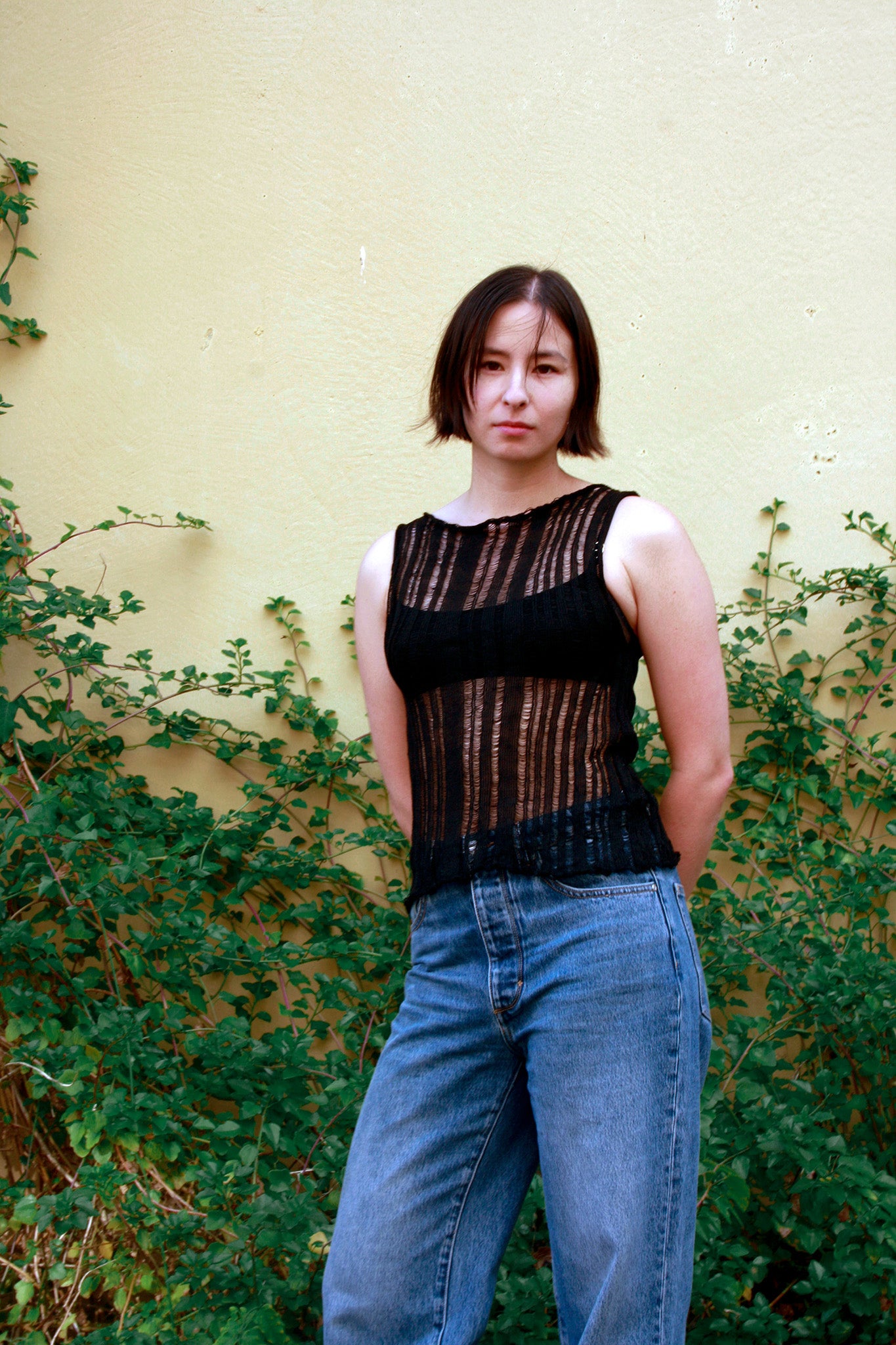 Ladder Tank in Black Linen - heyzoemay