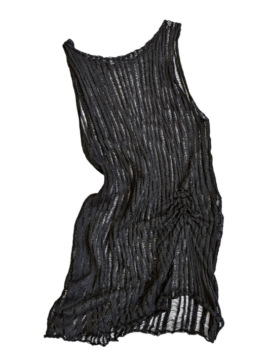 Black Linen Mini Dress