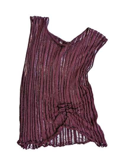 Aubergine Linen Tank - heyzoemay