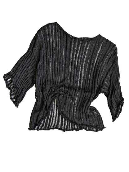 Black Linen Tee - heyzoemay