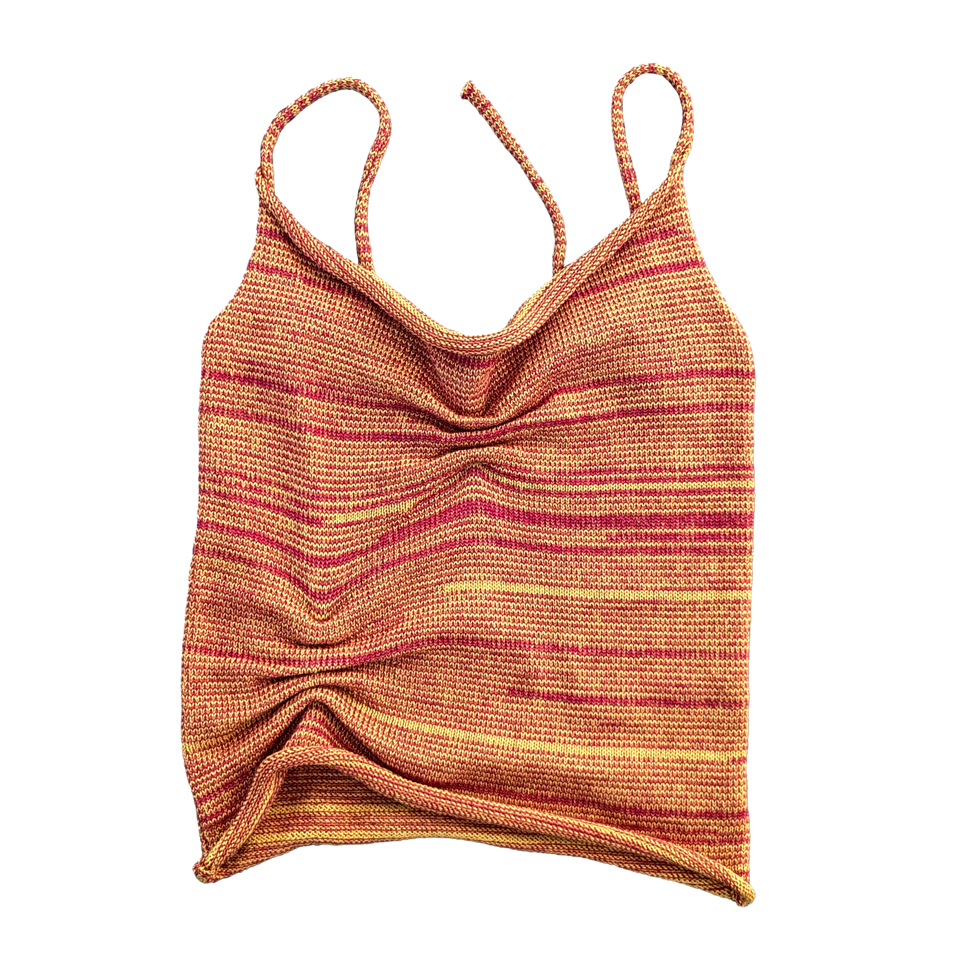 Scrunch Knit Cami Top in Citrus - heyzoemay
