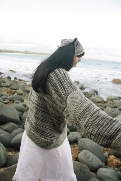 Knit Kerchief in Grey Marle - heyzoemay
