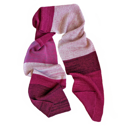 Classic Ribbed Knit Scarf in Ruby - heyzoemay