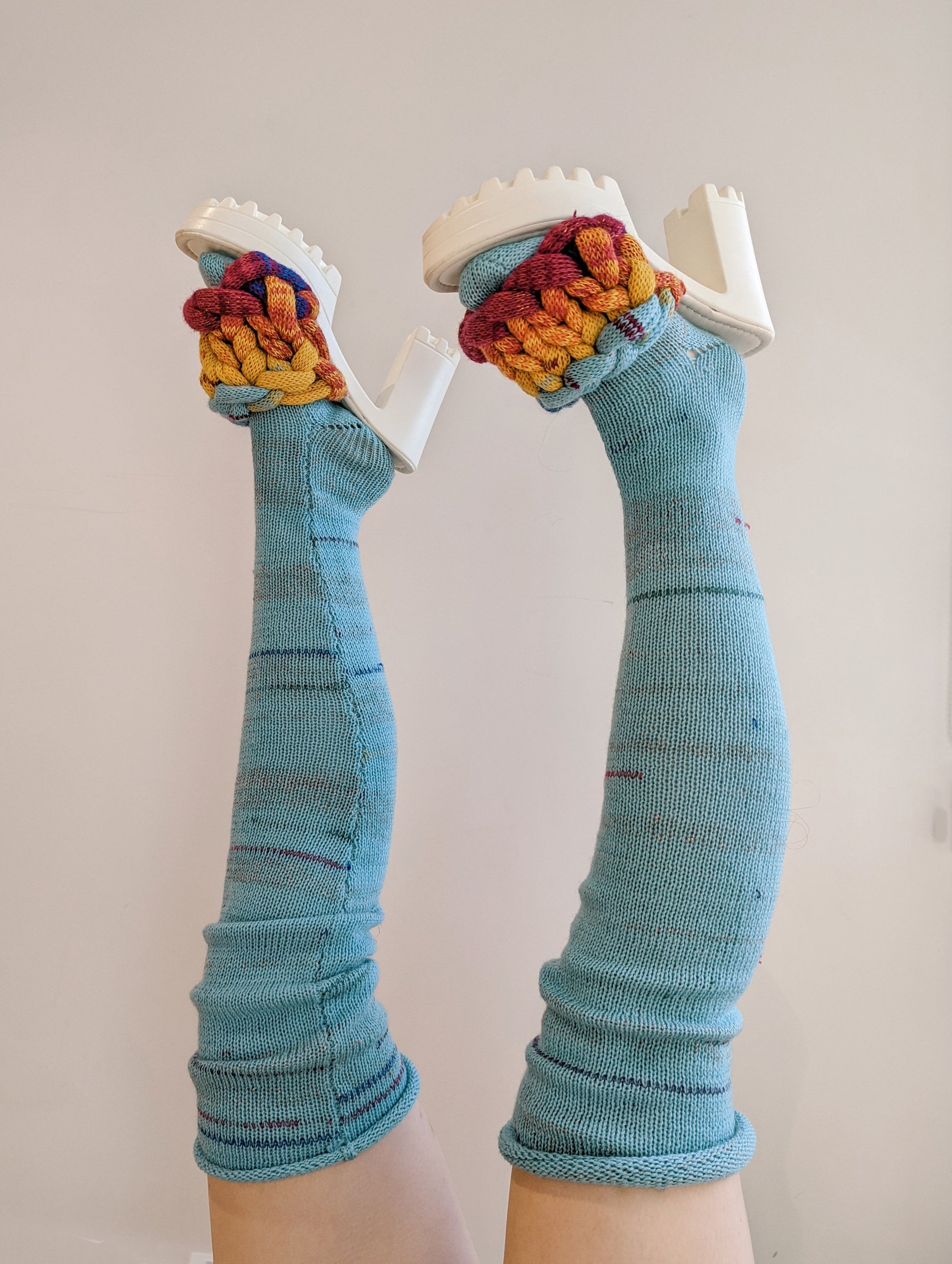 Knit Thigh High Socks - heyzoemay