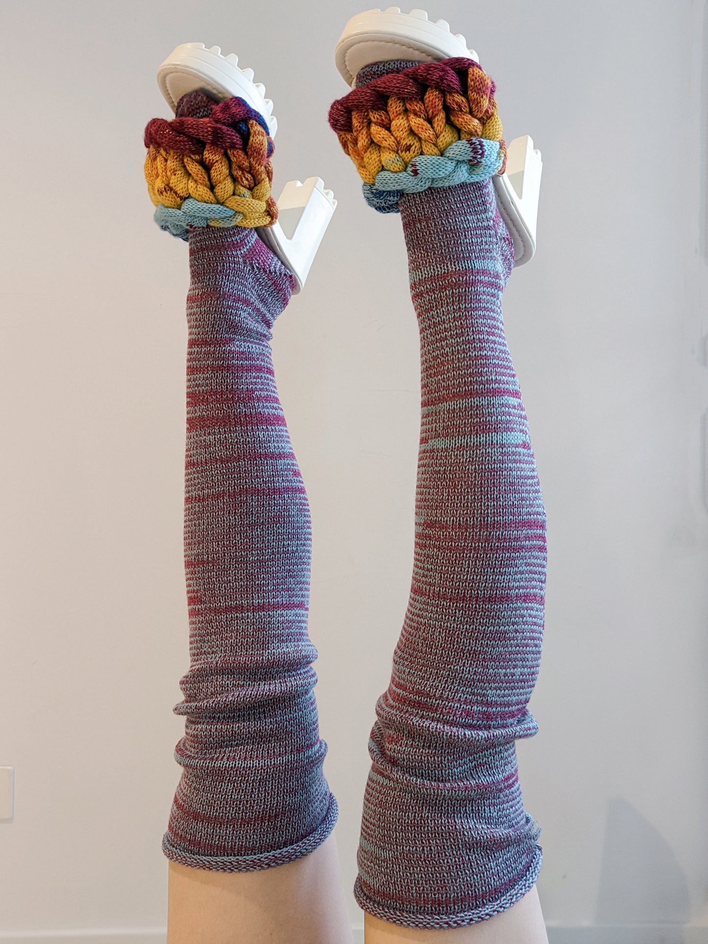 thigh highs in purple marle *Made to Order - heyzoemay