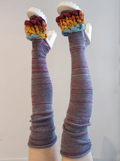 thigh highs in purple marle *Made to Order - heyzoemay