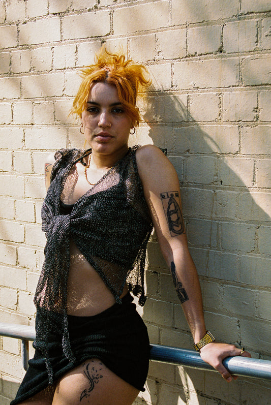 super sheer tie vest *made to order* - heyzoemay